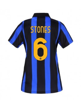 Ženski Nogometna dresi replika Inter Milan John Stones #6 Domači 2026-27 Kratek rokav Ženski Nogometna dresi replika Inter Milan John Stones #6 Domači 2026-27 Kratek rokav